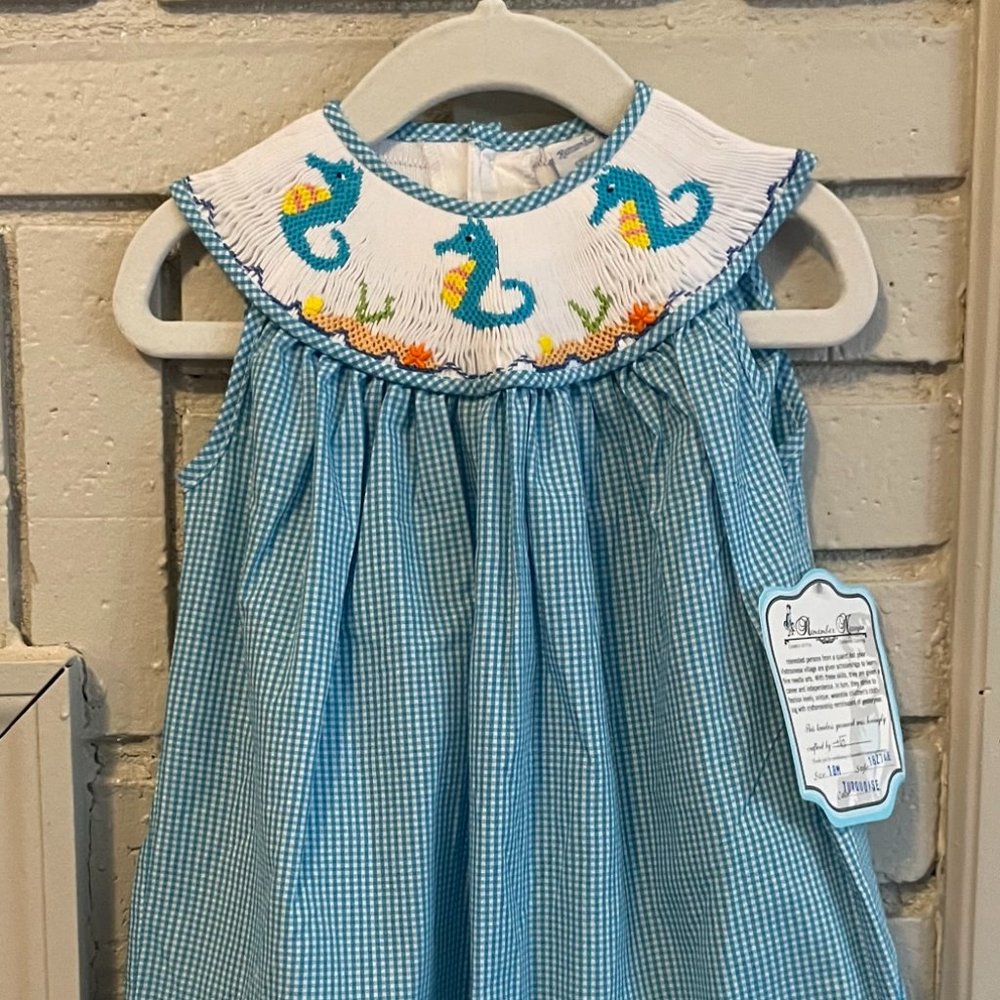 Seahorse Smocked Dress